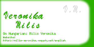 veronika milis business card